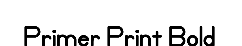 Primer Print Bold Font Download Free